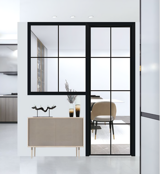 8-Pane Door with Glass Side Panel